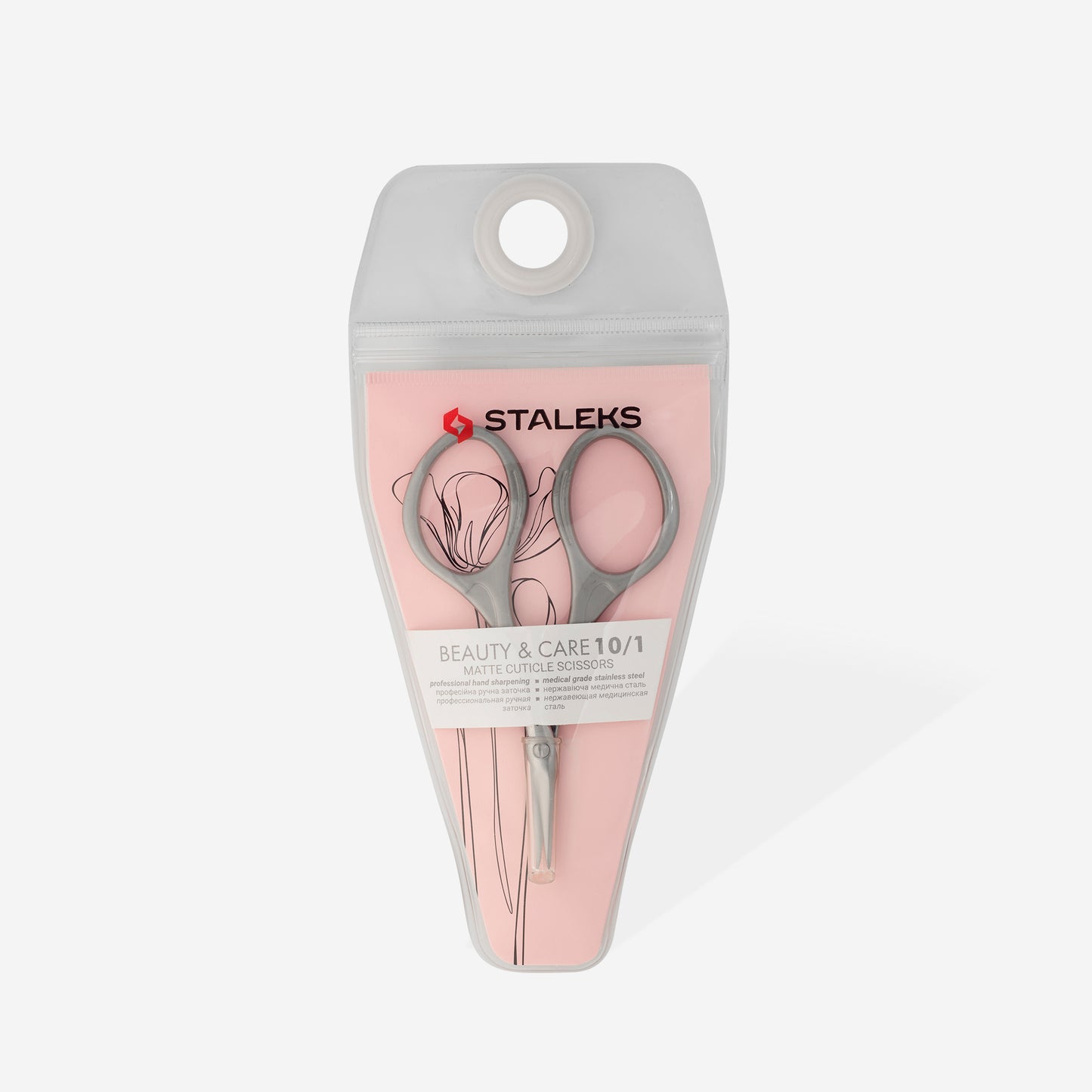 Matte cuticle scissors BEAUTY & CARE 10 TYPE 1 -SBC-10/1