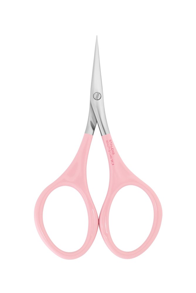 Pink cuticle scissors BEAUTY & CARE 11 TYPE 1 -SBC-11/1
