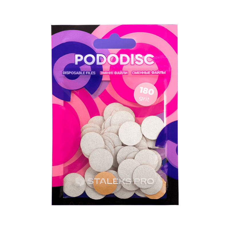 Disposable files on a soft base for pedicure disc PODODISC STALEKS PRO S  (50 pcs) -PDFS-15