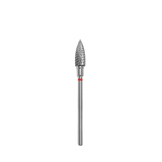 Carbide nail drill bit, “flame”, red, head diameter 5 mm/ working part 13.5 mm -FT10R050/13.5