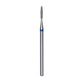 Diamond nail drill bit, "flame" , blue, head diameter 1.4 mm/ working part 8 mm -FA10B014/8