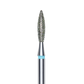 Diamond nail drill bit, "flame" , blue, head diameter 2.3 mm/ working part 10 mm -FA10B023/10