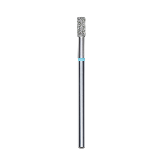 Diamond nail drill bit, "cylinder", blue, head diameter 2.5 mm/ working part 6 mm -FA20B025/6