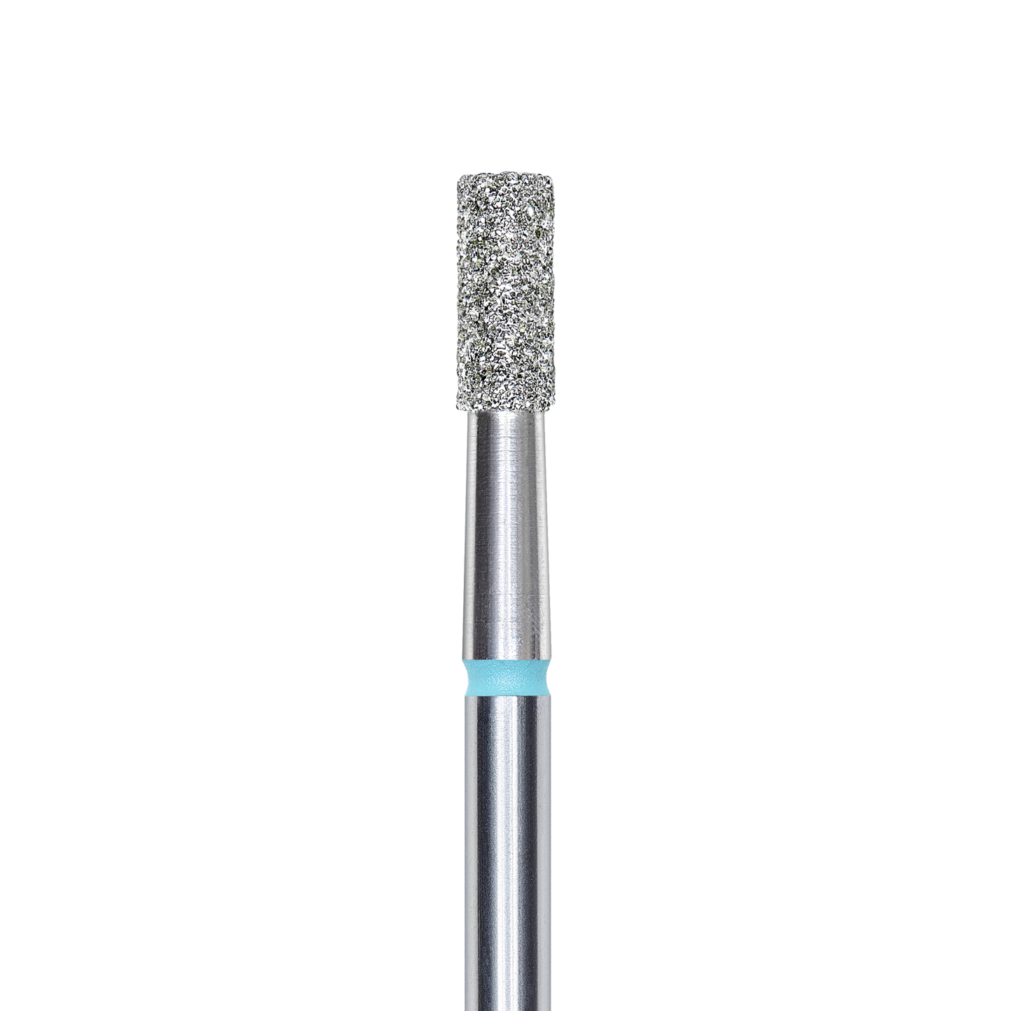 Diamond nail drill bit, "cylinder", blue, head diameter 2.5 mm/ working part 6 mm -FA20B025/6