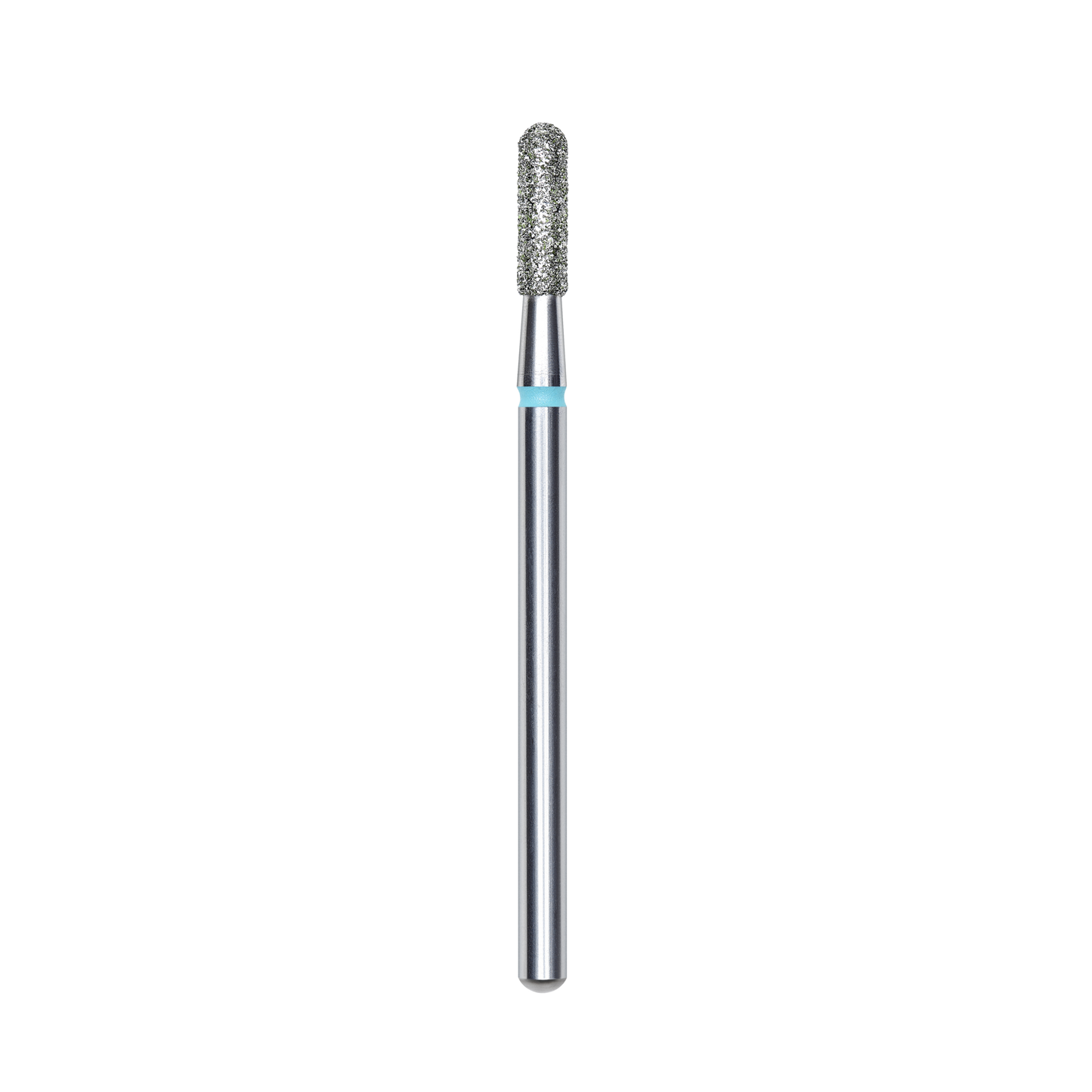 Diamond nail drill bit, rounded "cylinder", blue, head diameter 2.3 mm/ working part 8 mm -FA30B023/8