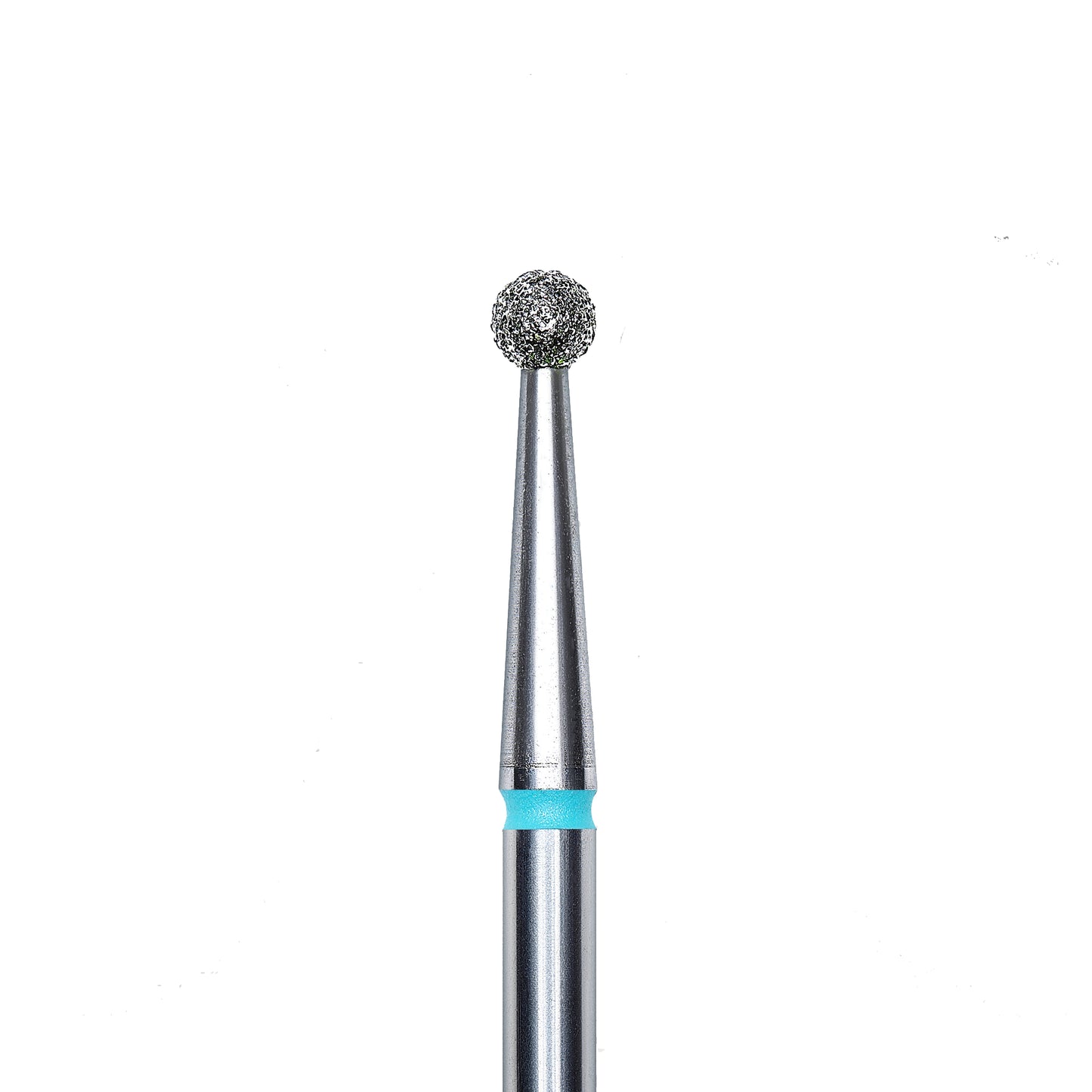 Diamond nail drill bit, "ball", blue, head diameter 2,5 mm -FA01B025