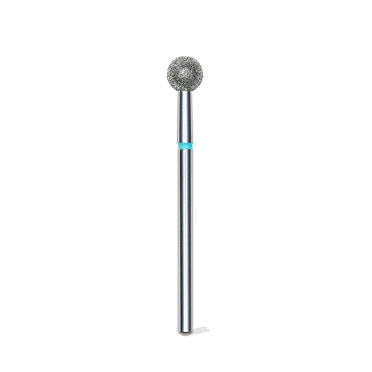 Diamond nail drill bit, "ball", blue, head diameter 5 mm -FA01B050