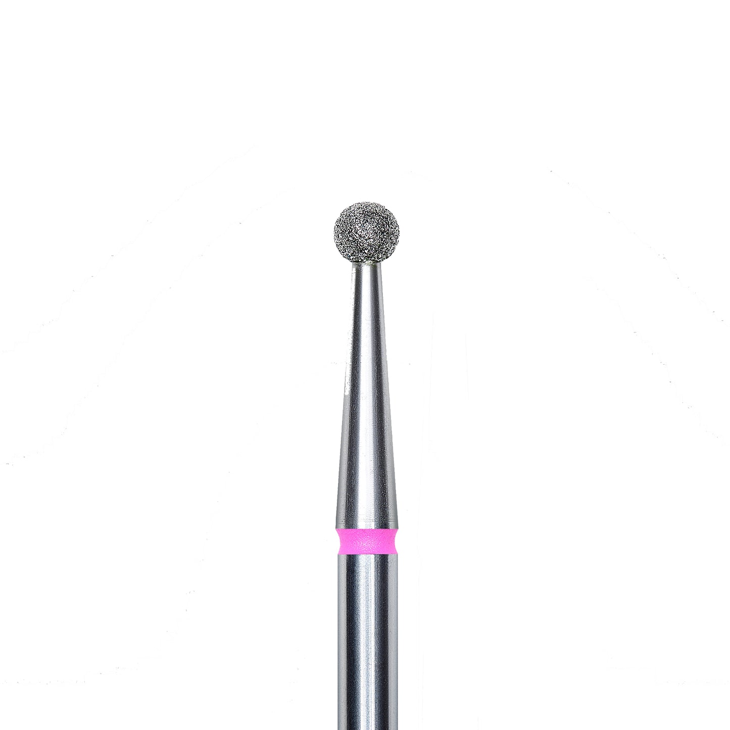 Diamond nail drill bit, "ball", red, head diameter 2,5 mm -FA01R025