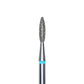 Diamond nail drill bit, "flame" , blue, head diameter 2,1 mm/ working part 8 mm -FA10B021/8