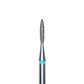 Diamond nail drill bit, "flame" , blue, head diameter 1.6 mm/ working part 8 mm -FA11B016/8
