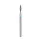 Diamond nail drill bit, "flame" , blue, head diameter 2,1 mm/ working part 8 mm -FA11B021/8
