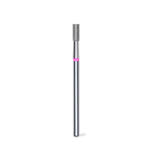 Diamond nail drill bit, "cylinder", red, head diameter 2.5 mm/ working part 6 mm -FA20R025/6