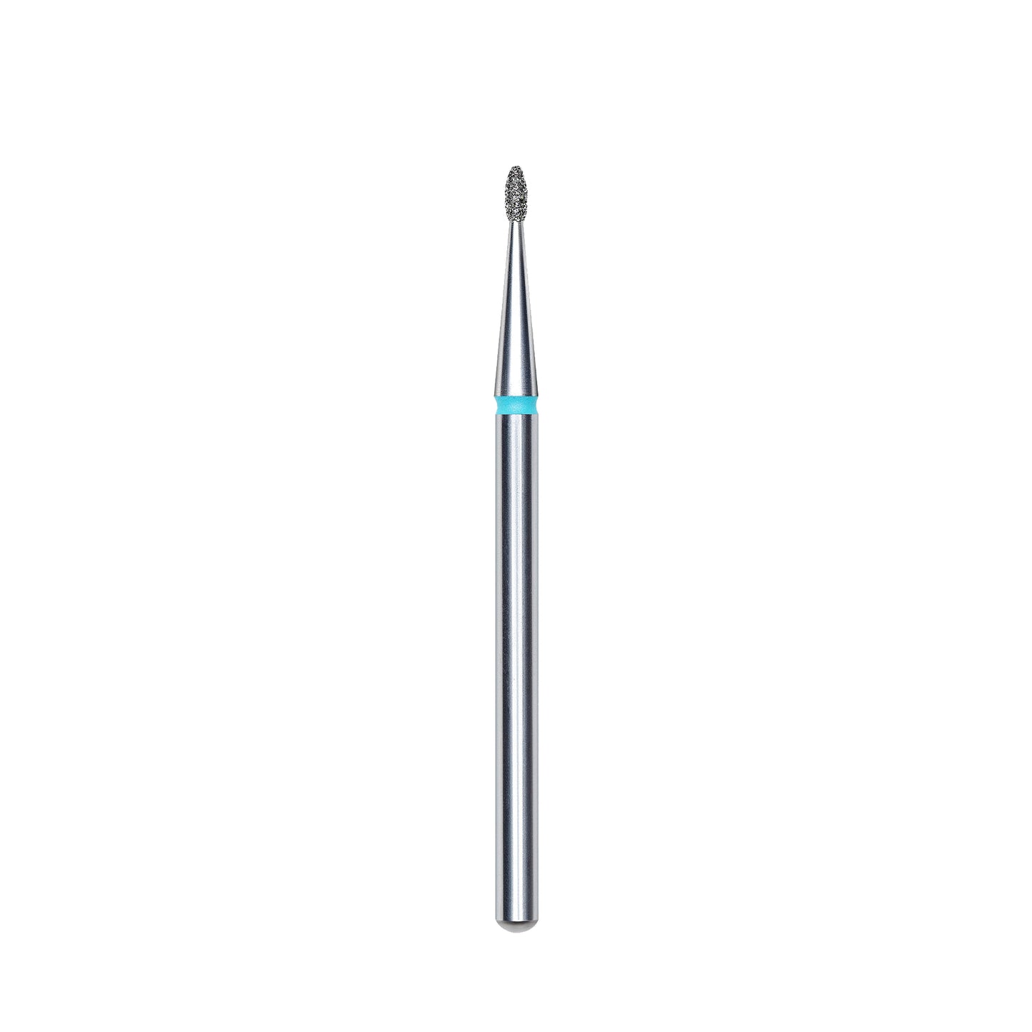 Diamond nail drill bit, pointed "bud" , blue, head diameter 1.2 mm/ working part 3 mm -FA50B012/3