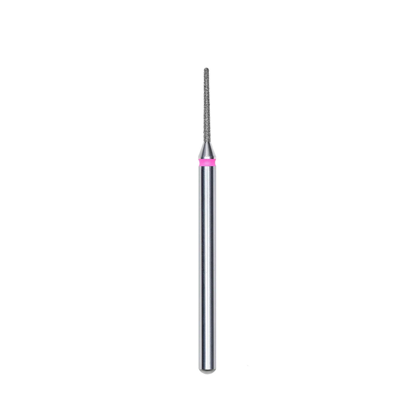 Diamond nail drill bit, “needle”, red, head diameter 1 mm/ working part 10 mm -FA80R010/10