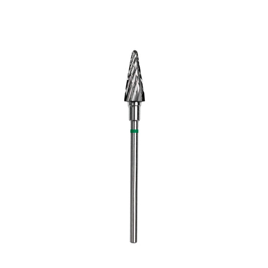 Carbide drill bit, "cone", green, head diameter 6 mm/ working part 14 mm -FT71G060/14