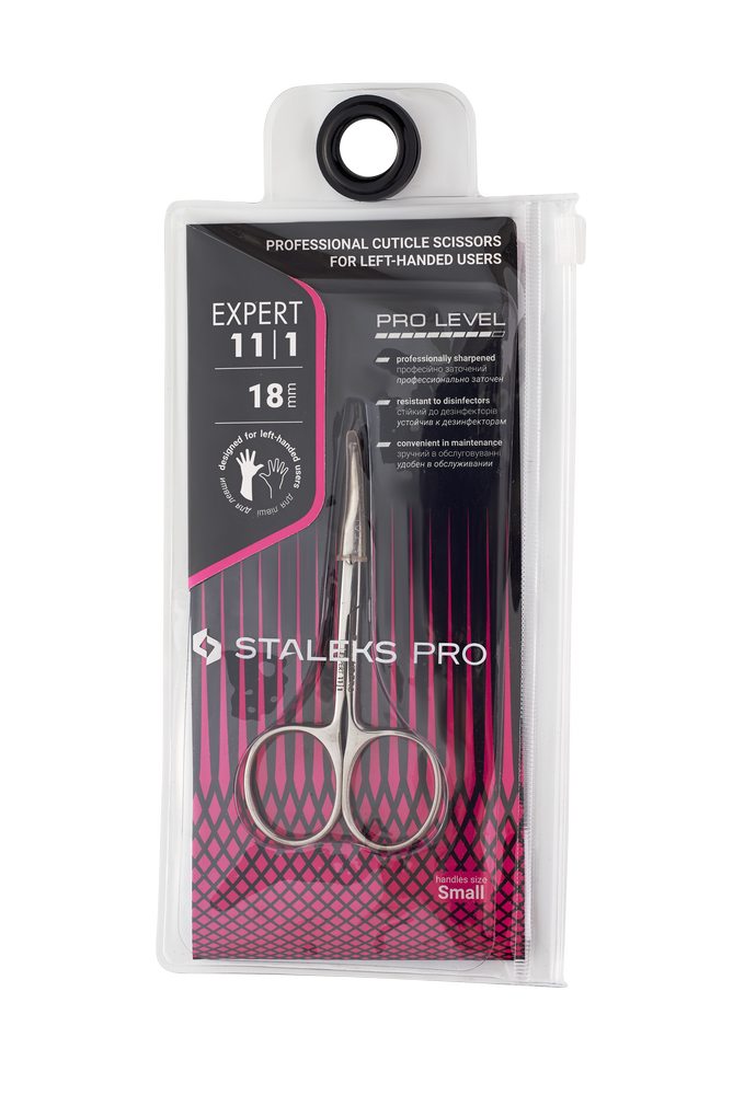 Professional cuticle scissors for left-handed users EXPERT 11 TYPE 1 -SE-11/1