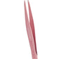 Eyebrow tweezers BEAUTY & CARE 11 TYPE 5 (point), pink color -  TBC-11/5