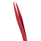 Eyebrow tweezers EXPERT 11 TYPE 5 (point) red color- TE-11/5r
